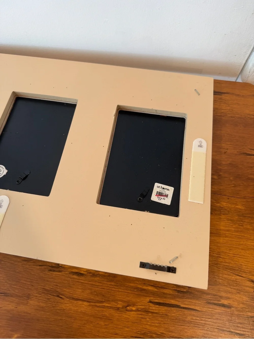 Beige Triple Photo Frame Wall Display